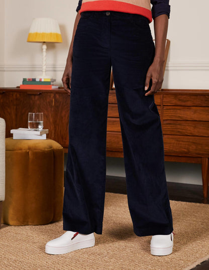 Alexia Cord Trousers-Navy-1