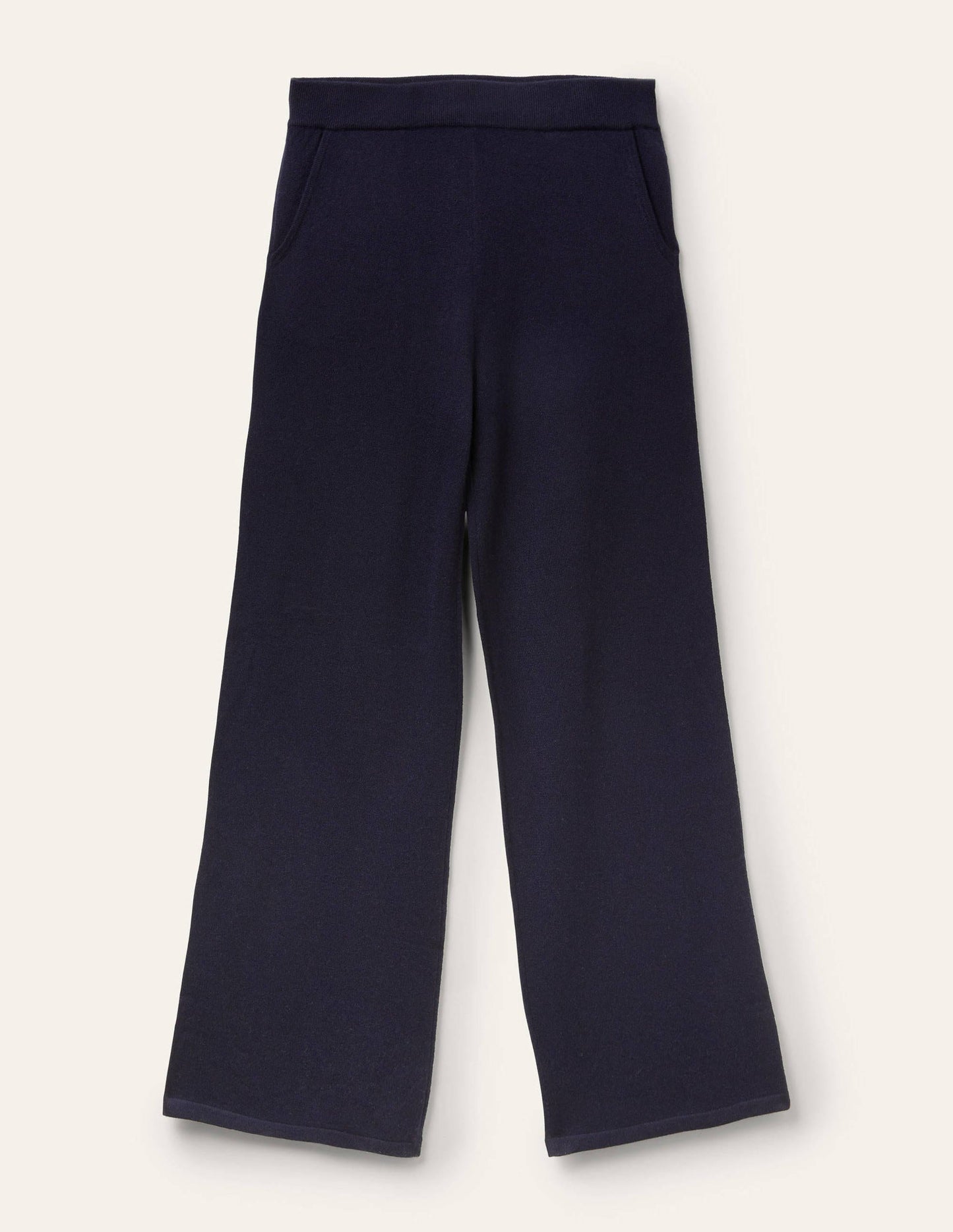Cashmere Knit Lounge Joggers-Navy