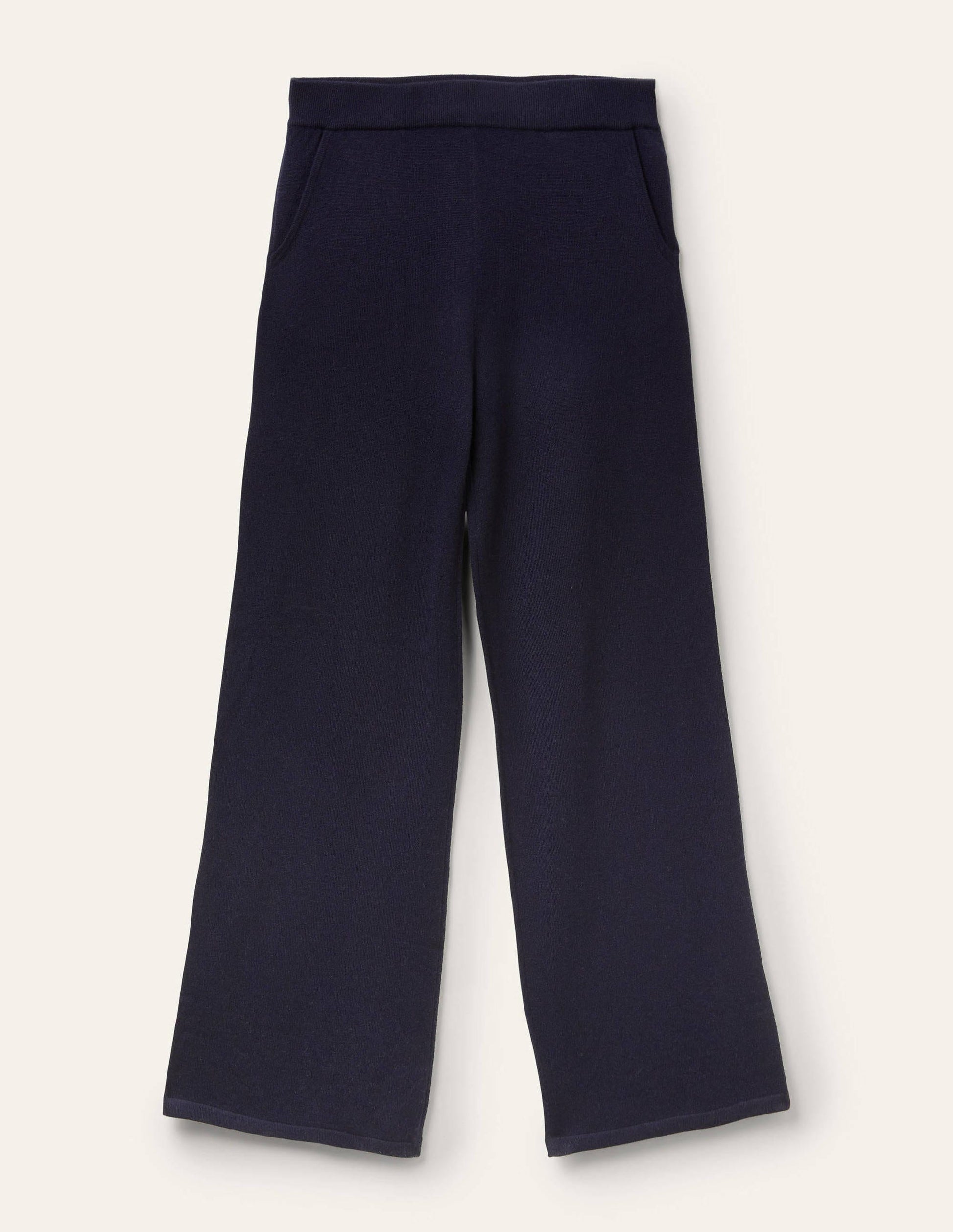 Cashmere Knit Lounge Joggers-Navy-6