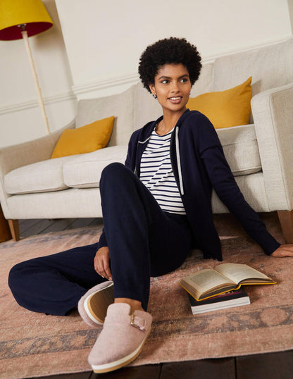 Cashmere Knit Lounge Joggers-Navy-4