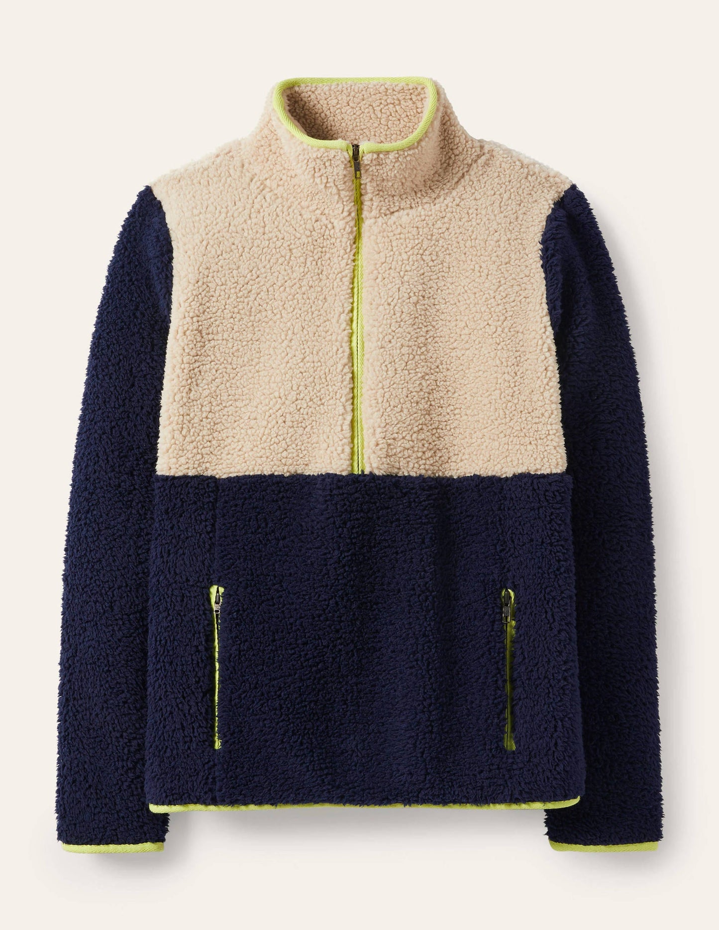 Greta Fleece-Navy / Ecru