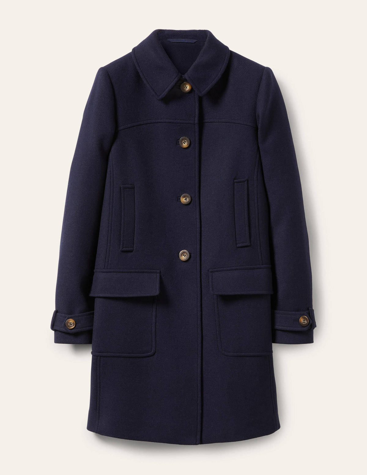 Durham Wool Blend Coat-Navy - Image 5