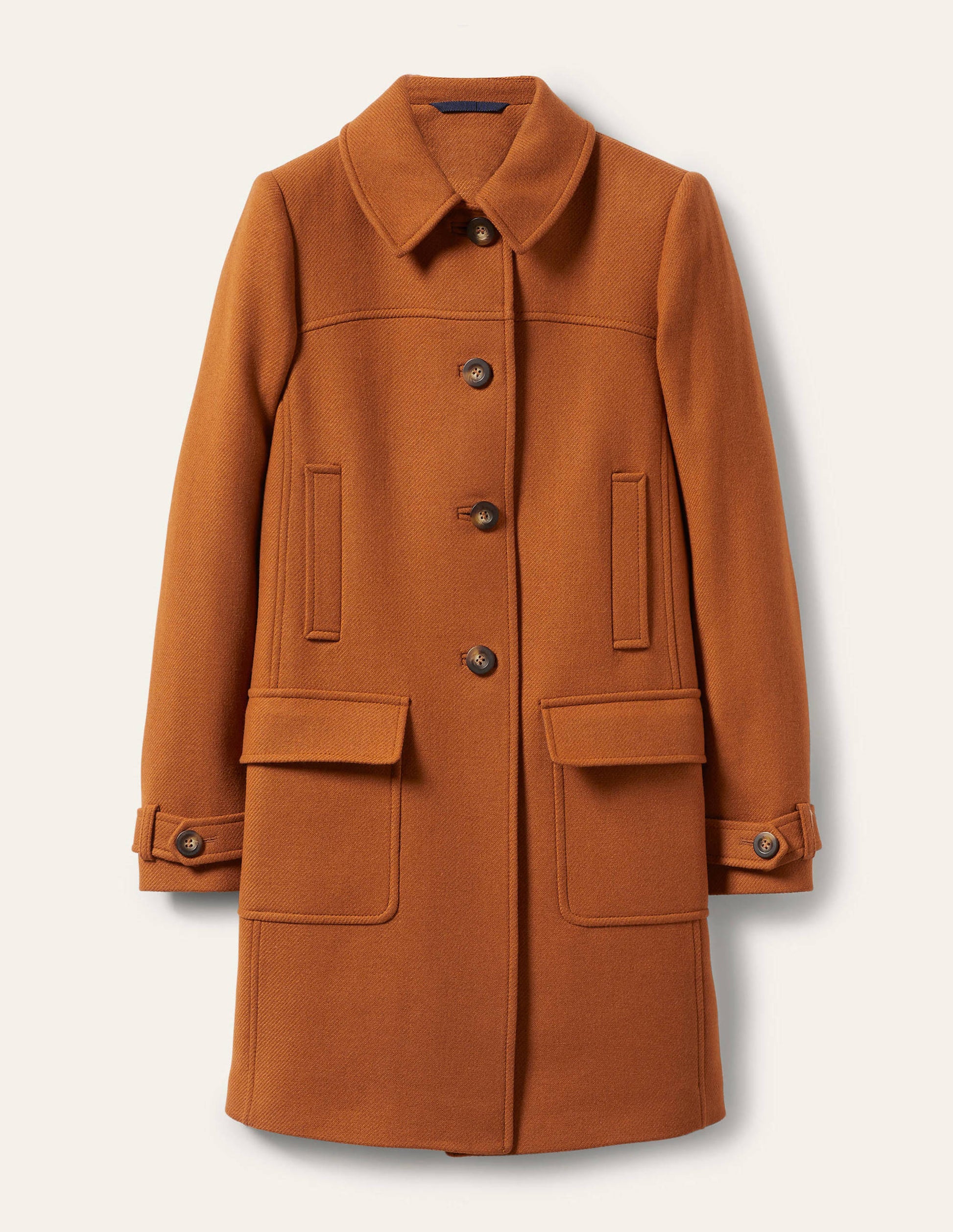 Durham Wool Blend Coat-Ochre-5