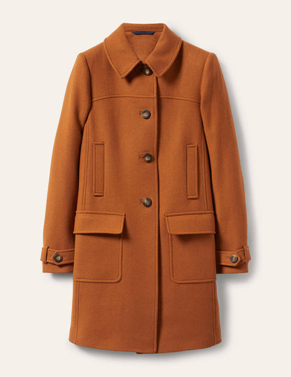 Durham Wool Blend Coat-Ochre-5