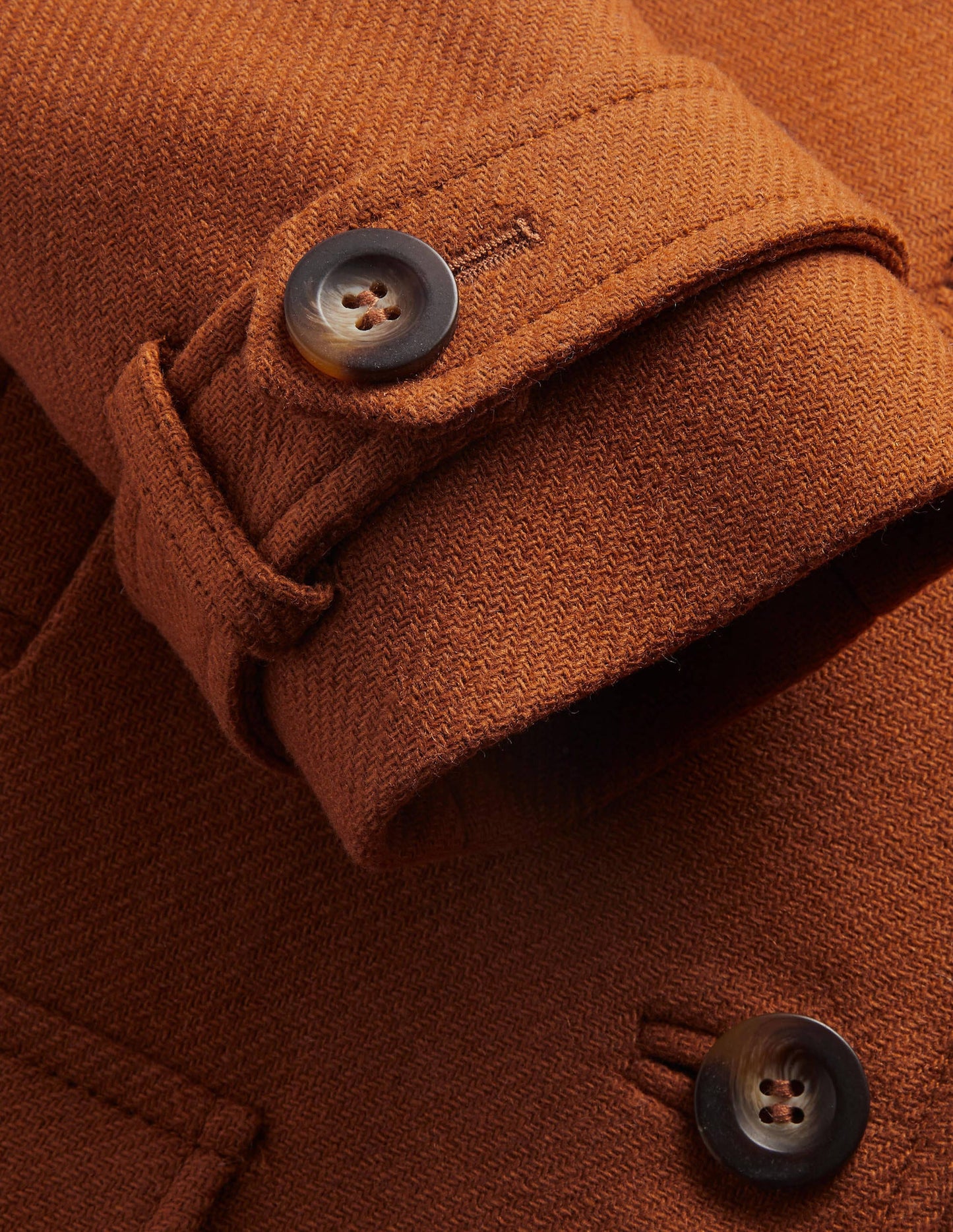 Durham Wool Blend Coat-Ochre