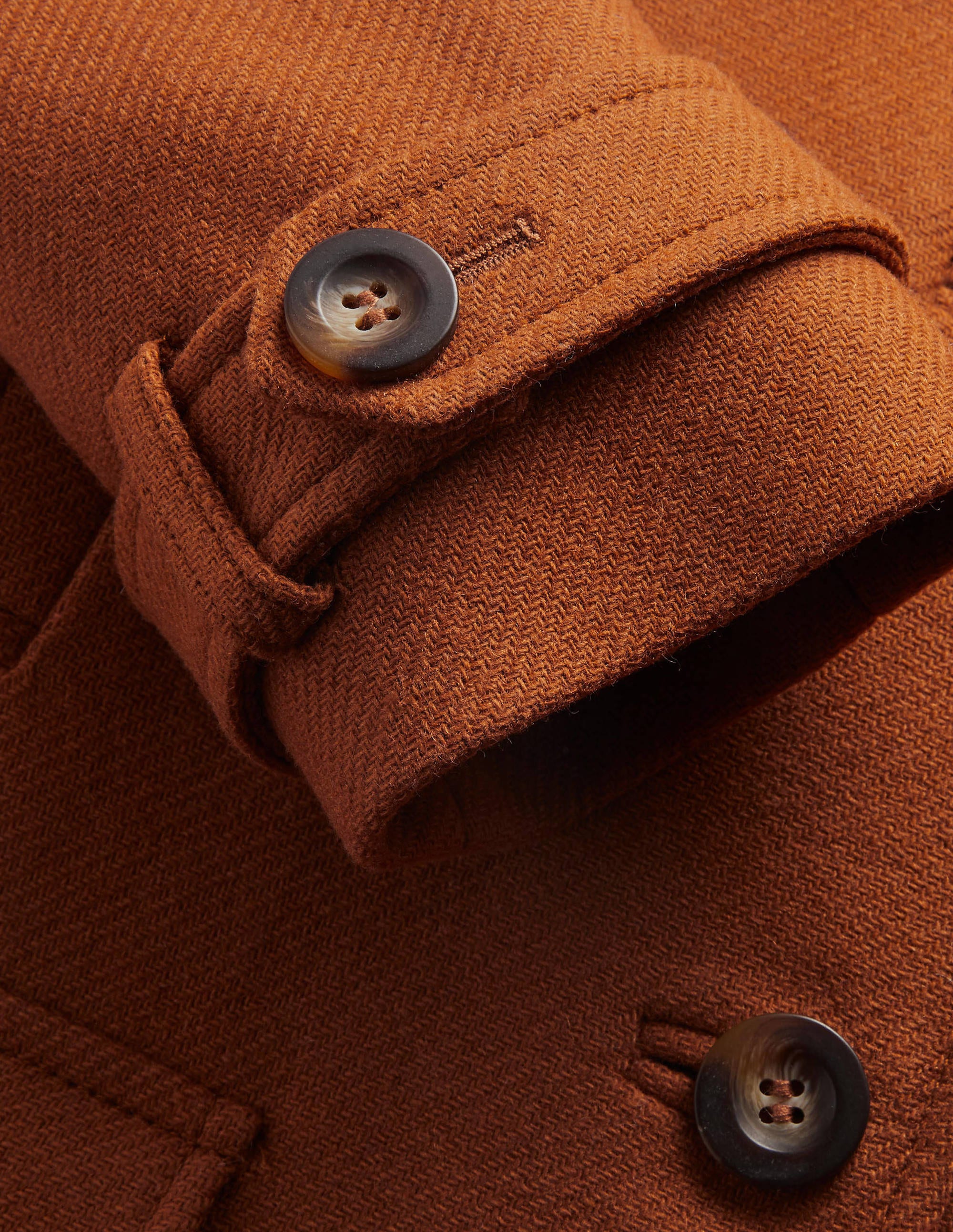 Durham Wool Blend Coat-Ochre - Image 6