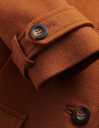 Durham Wool Blend Coat-Ochre-6