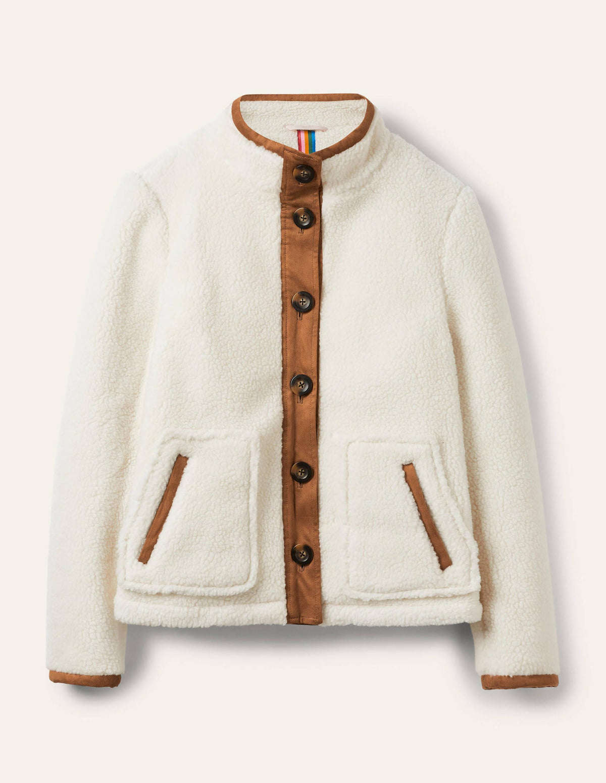 Marcia Sherpa Jacket-Ivory - Image 7