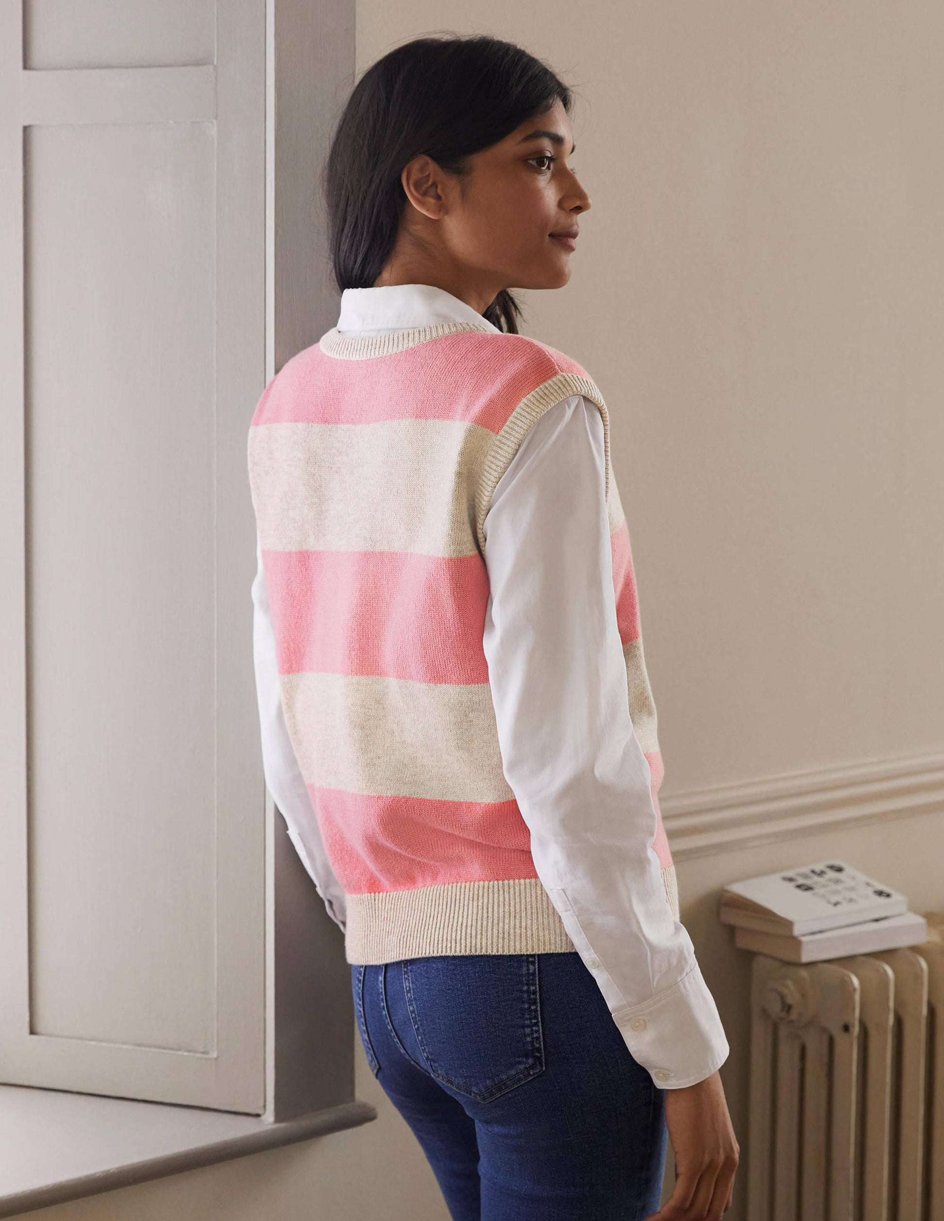 Fiona Tank-Chinchilla/Formica Pink Stripe-3