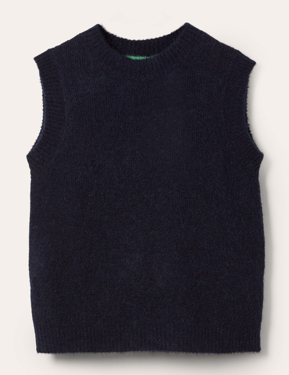 Fluffy Tank Top-Navy-5