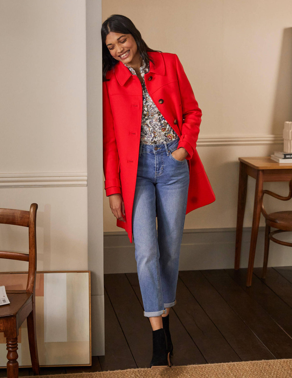 Durham Wool Blend Coat-Poppadew - Image 7