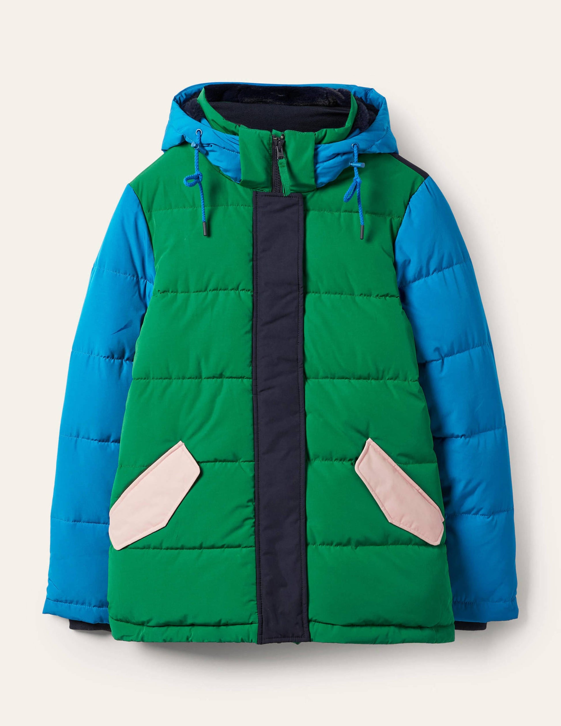 Brecon Puffer Coat-Irish Green/Atlantic Ocean-5