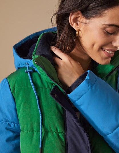 Brecon Puffer Coat-Irish Green/Atlantic Ocean-2