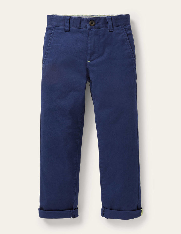 Chino Stretch Trousers-College Navy