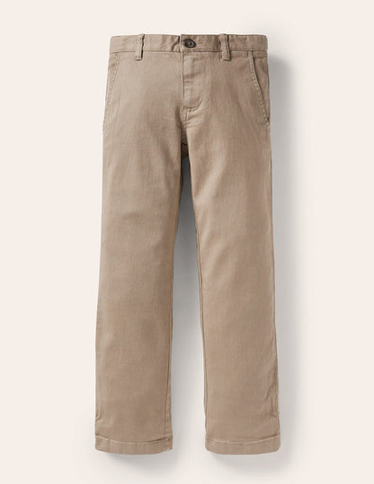 Chino Stretch Trousers-Nutty Brown-1