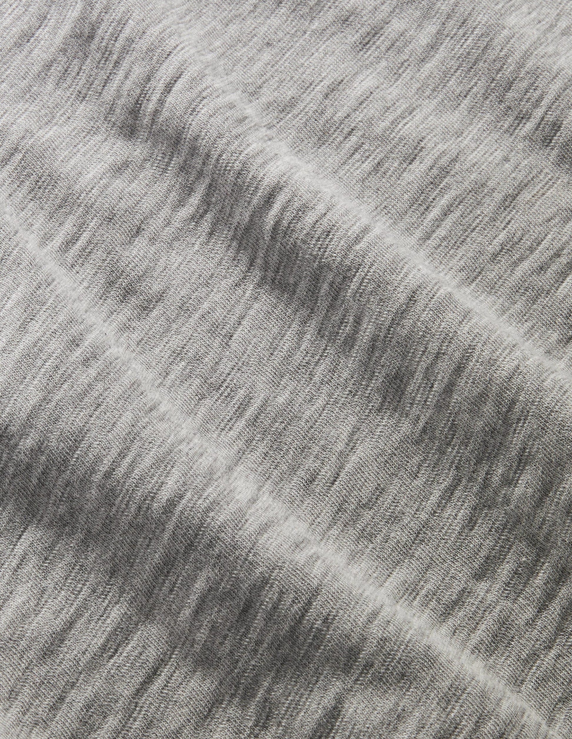 Slub Washed T-shirt-Grey Marl-3