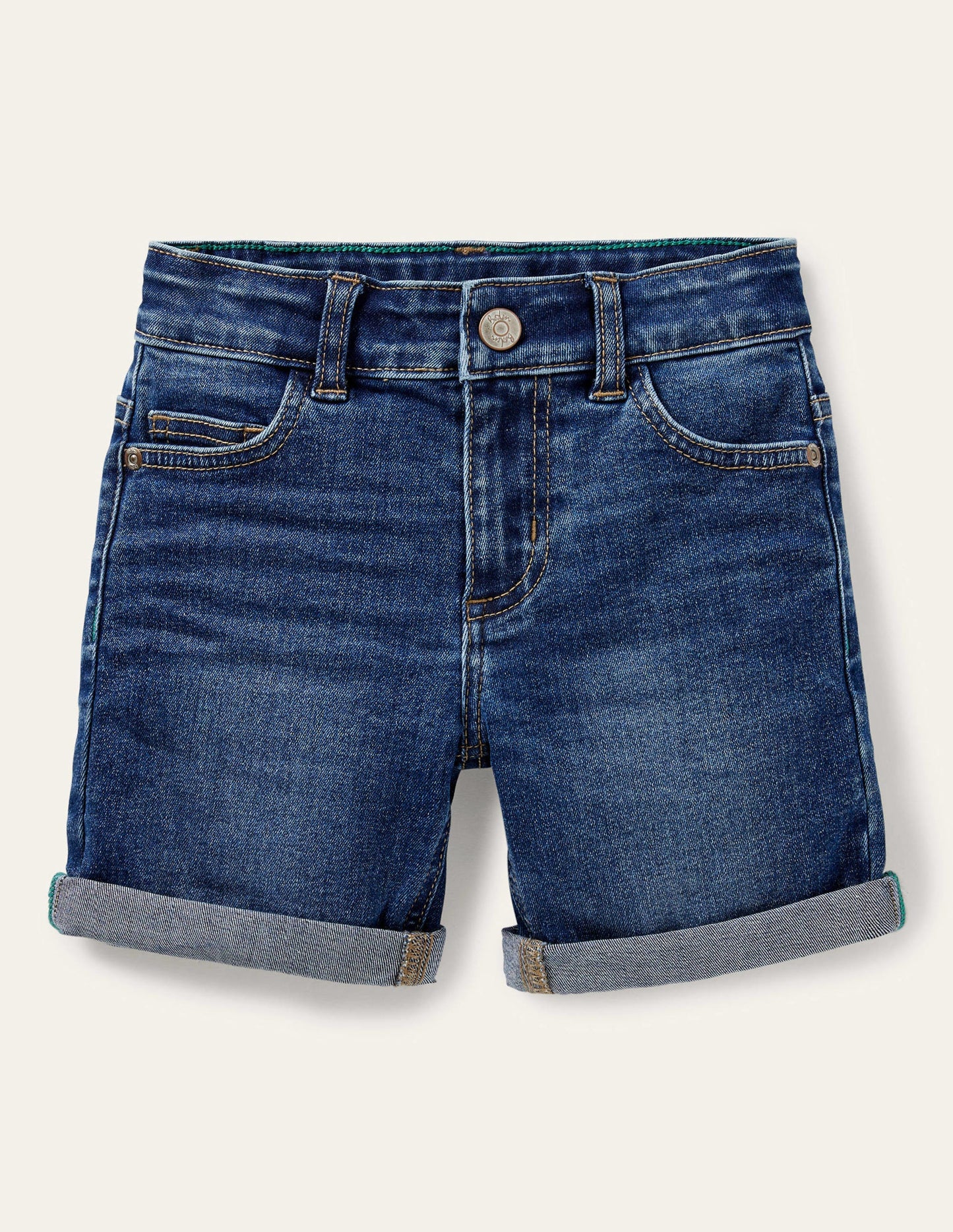 Adventure-flex Denim Shorts-Mid Vintage