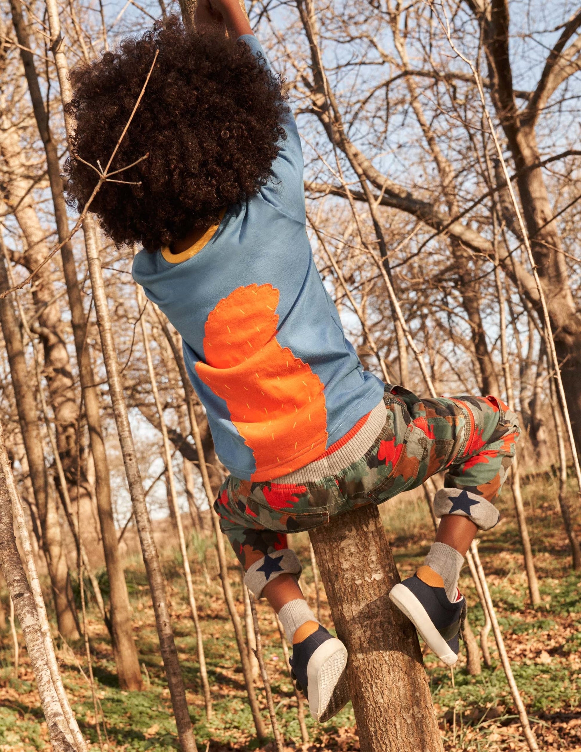 Cosy Lined Cargo Trousers-Rosemary Autumn Leaf Camo-13