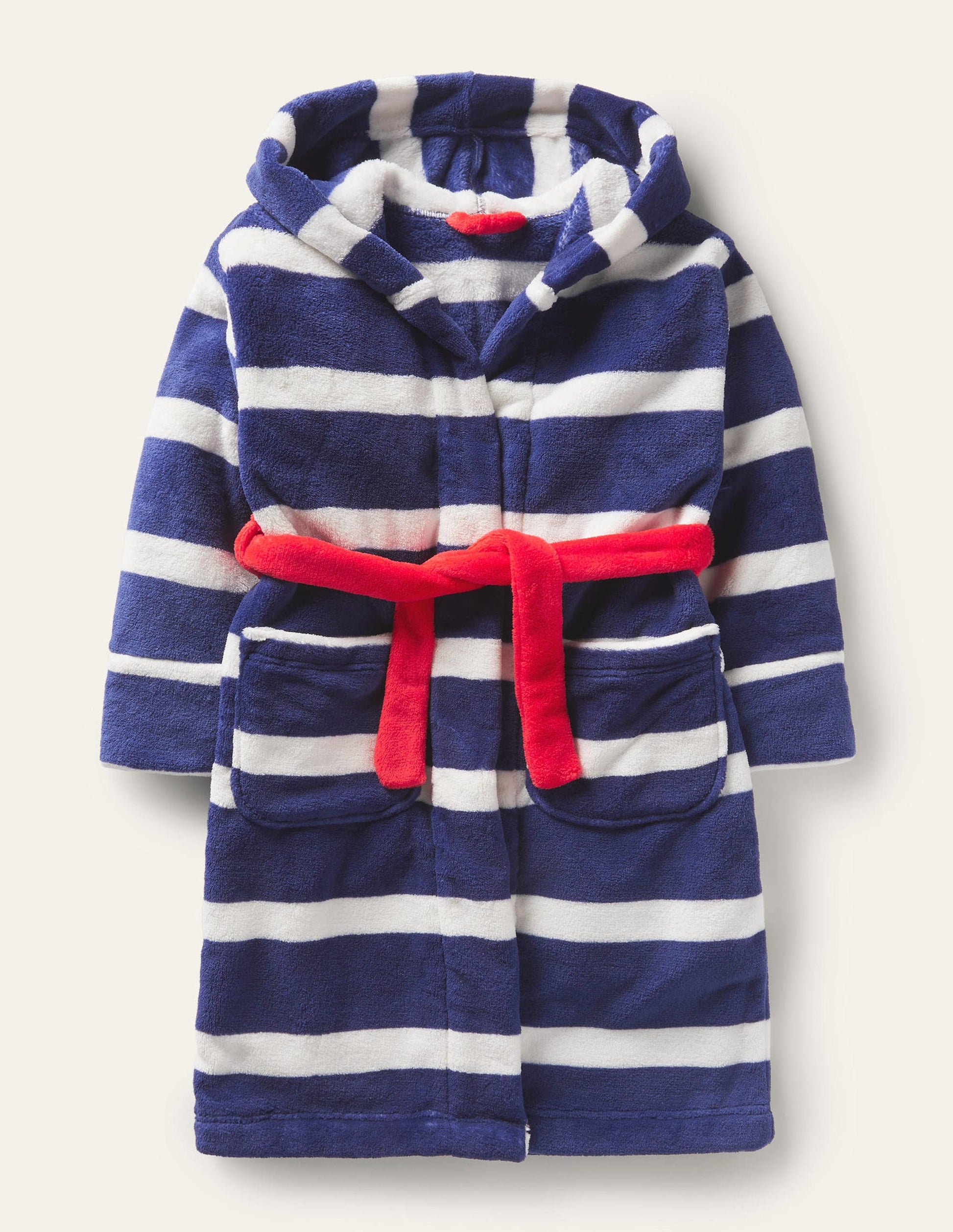 Cosy Dressing Gown-Starboard Blue/Ivory-1