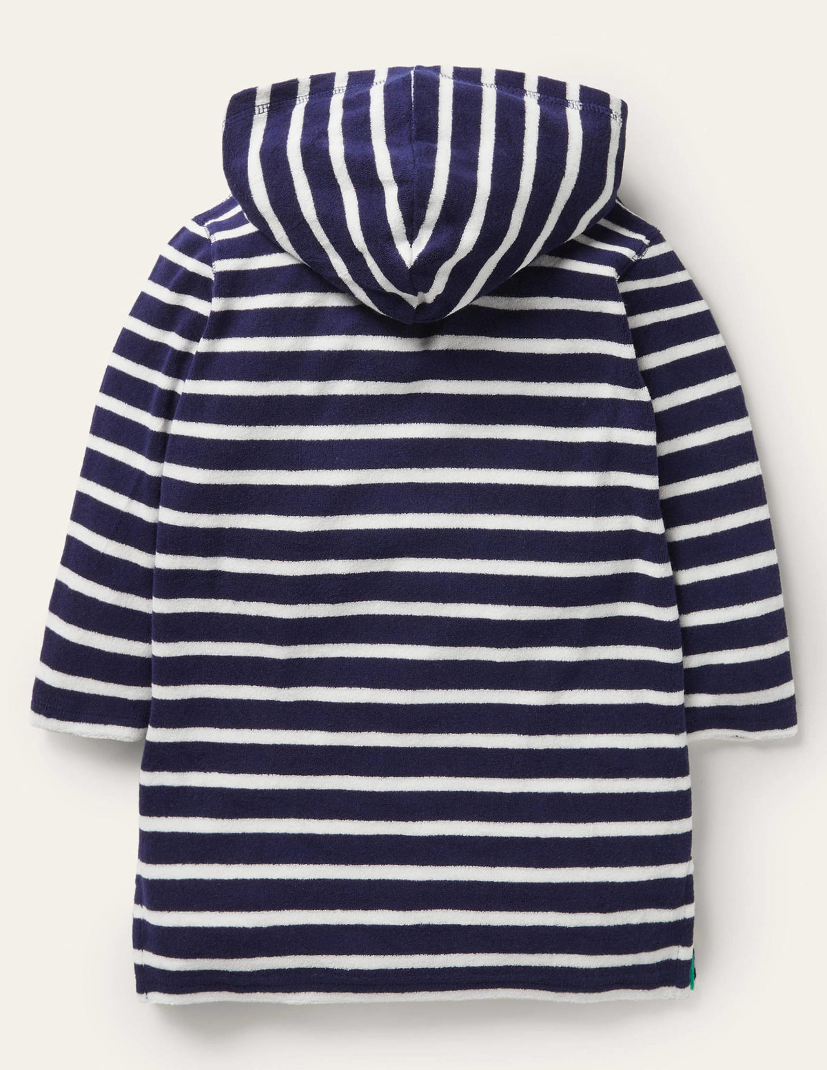 Towelling Throw-on-College Navy/White - Image 2
