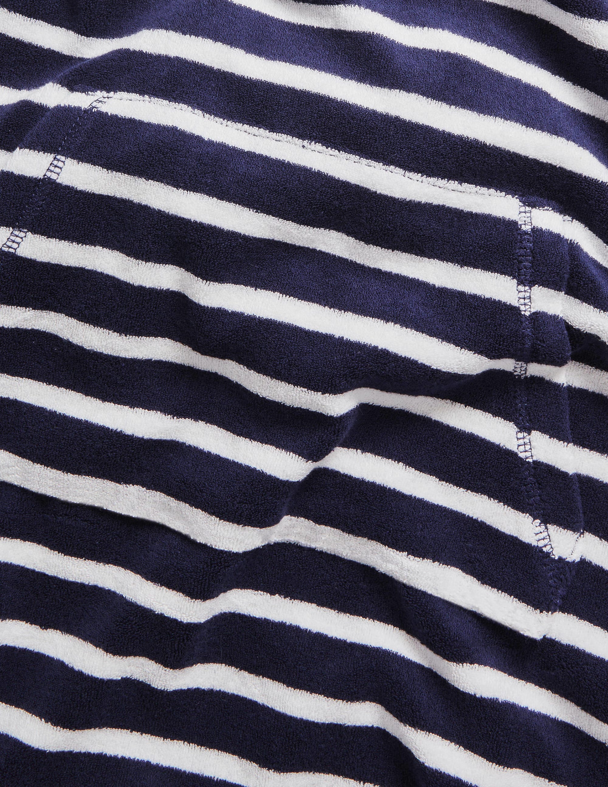 Towelling Throw-on-College Navy/White - Image 3