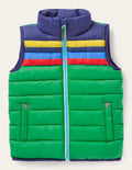 Packaway Gilet-Highland Green Multi Stripe