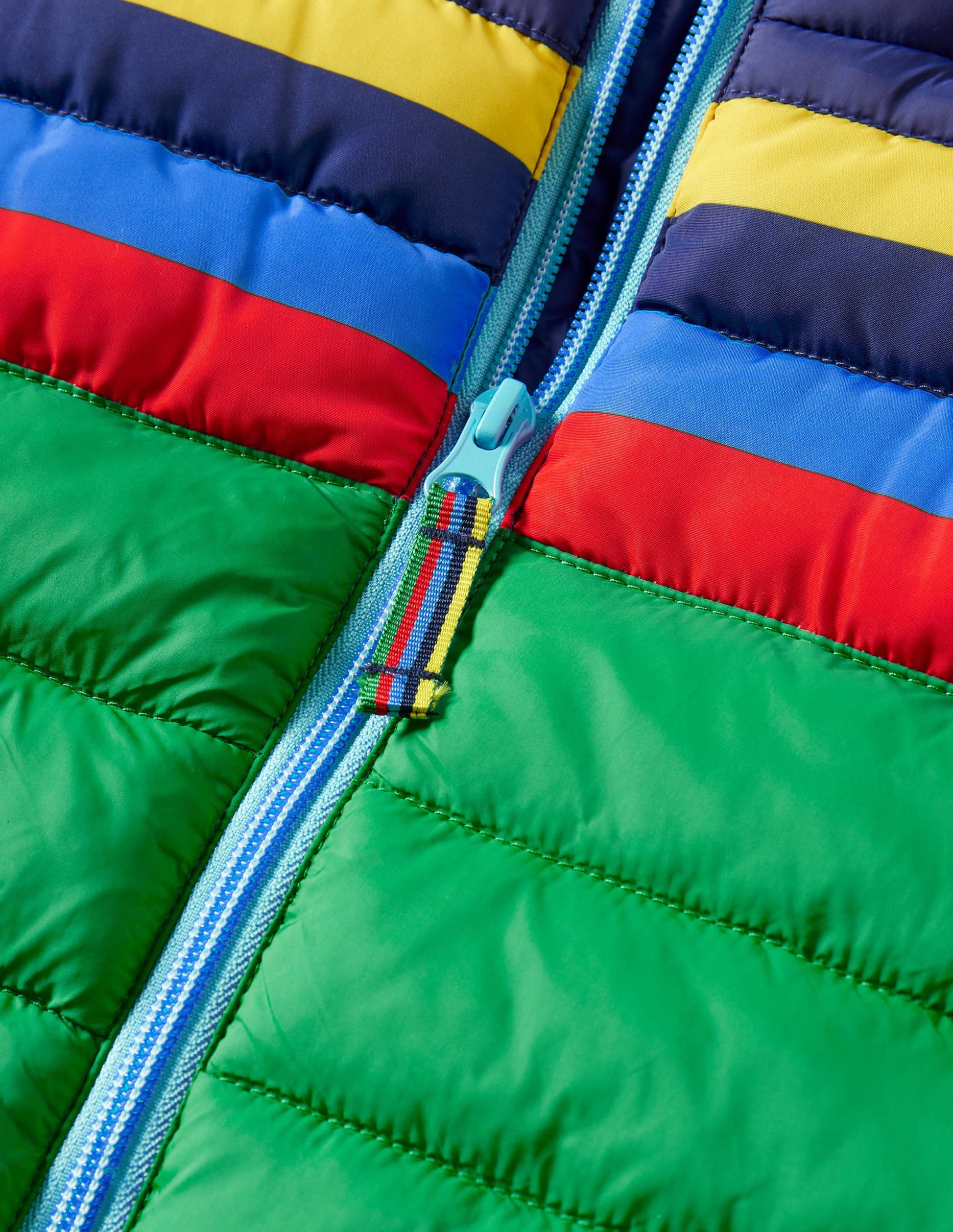 Packaway Gilet-Highland Green Multi Stripe-3
