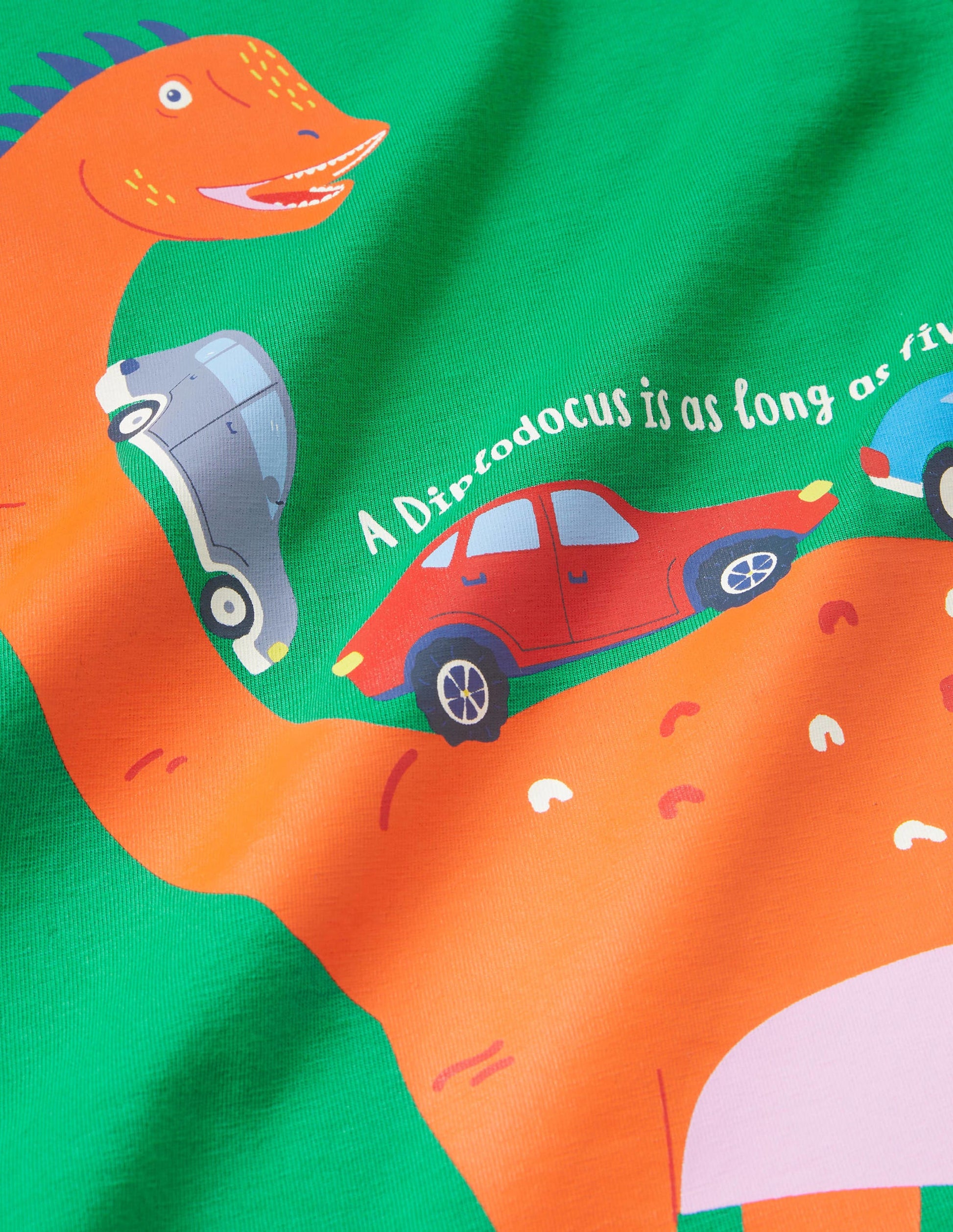 Educational Printed T-shirt-Highland Green Dinosaur-3