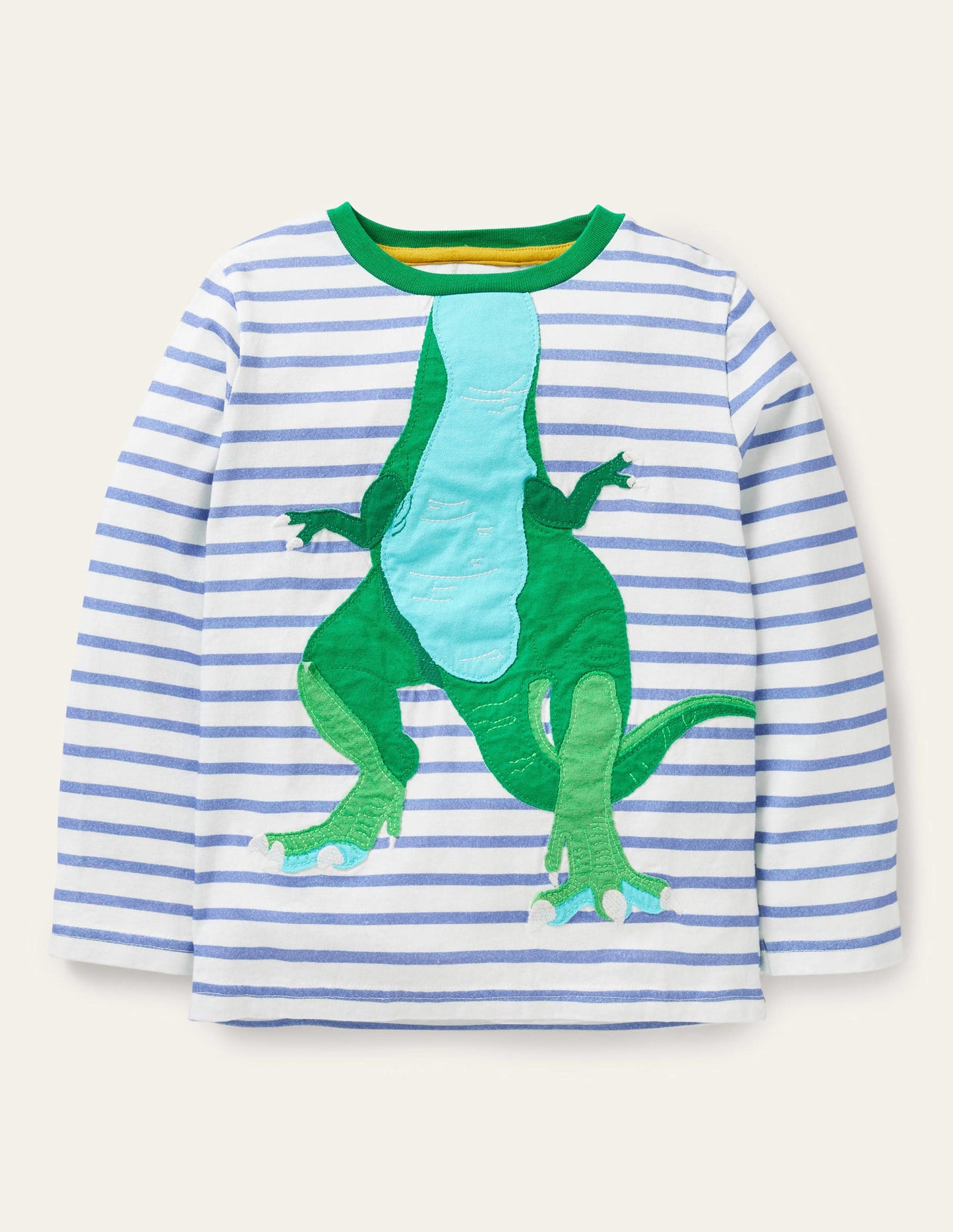 Be the Dinosaur T-shirt-Ivory/Malibu Blue Dinosaur