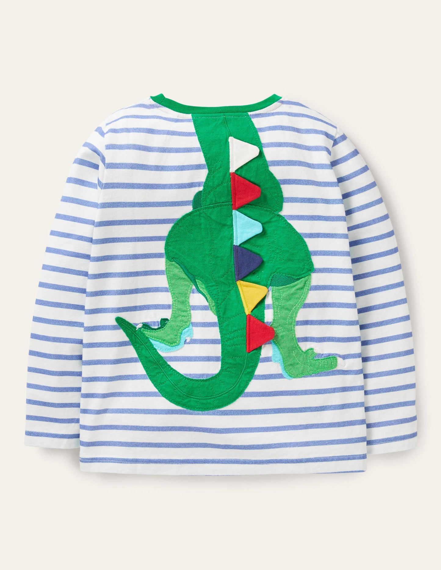 Be the Dinosaur T-shirt-Ivory/Malibu Blue Dinosaur