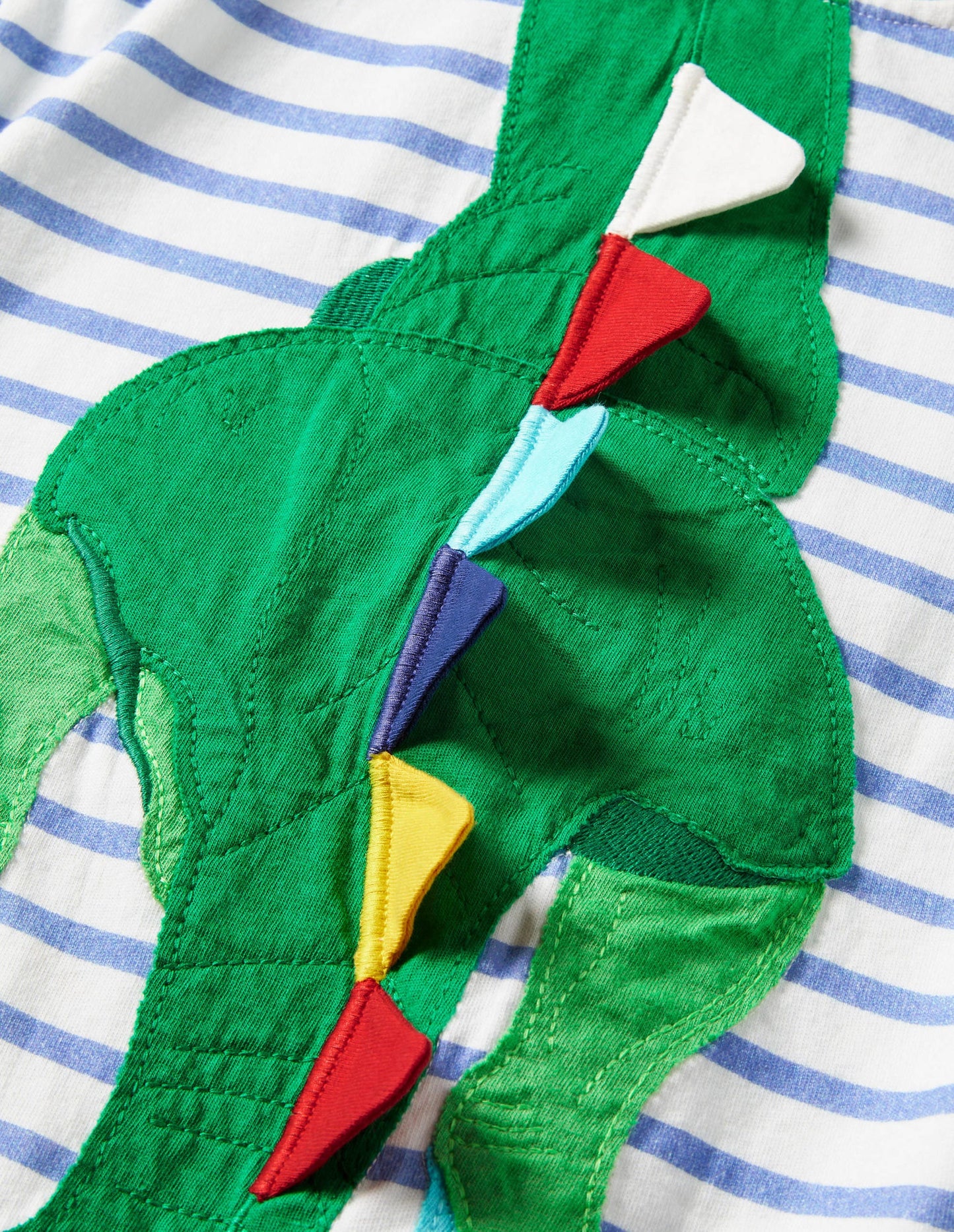 Be the Dinosaur T-shirt-Ivory/Malibu Blue Dinosaur