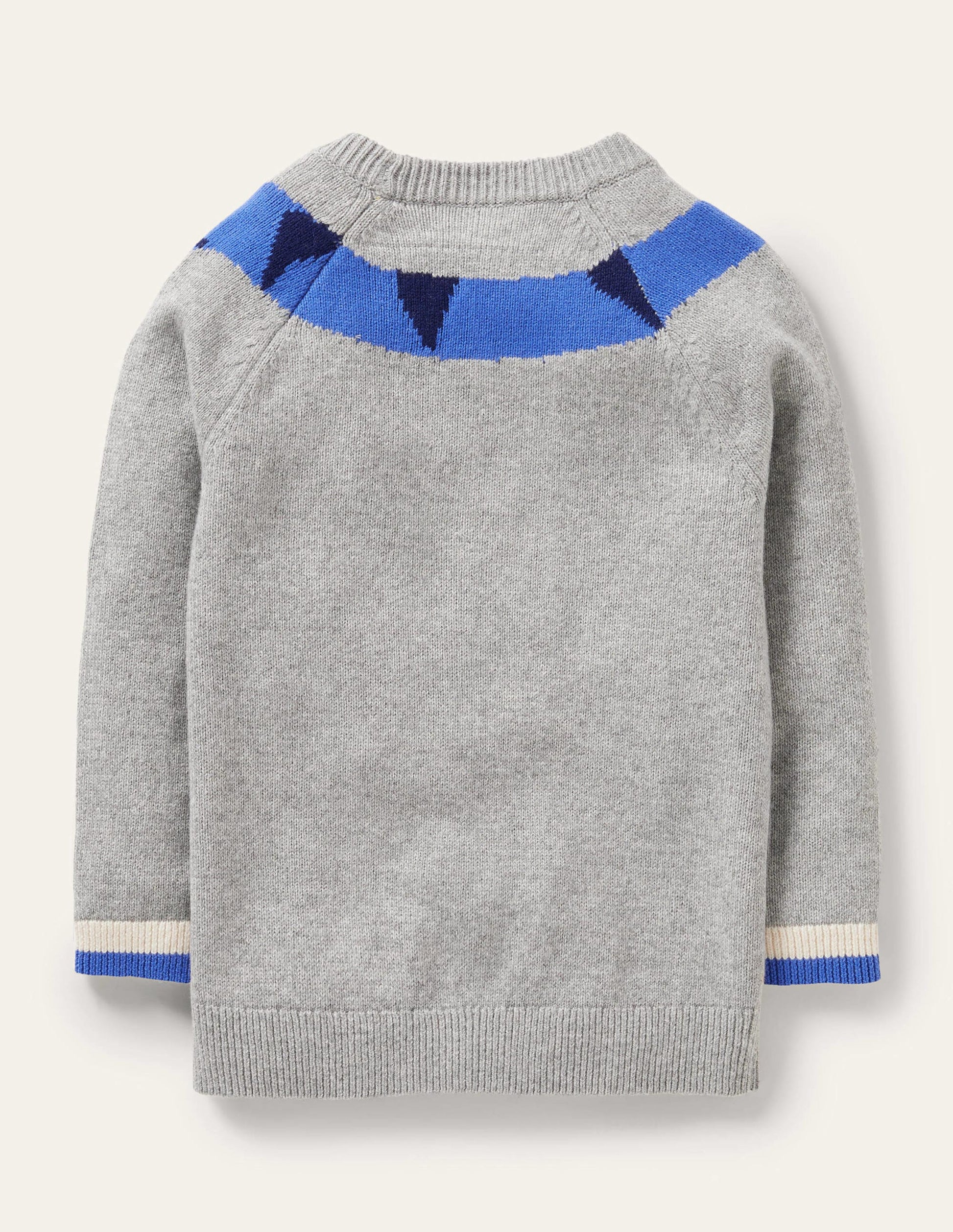 Fun Jumper-Grey Melange Dinosaur-2