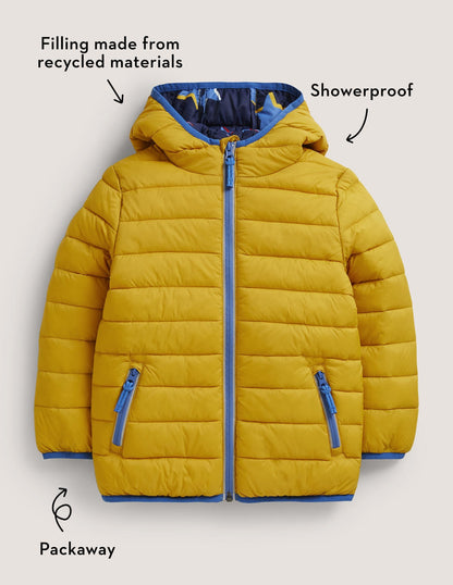 Cosy Pack-away Padded Jacket-Honeycomb Yellow-4