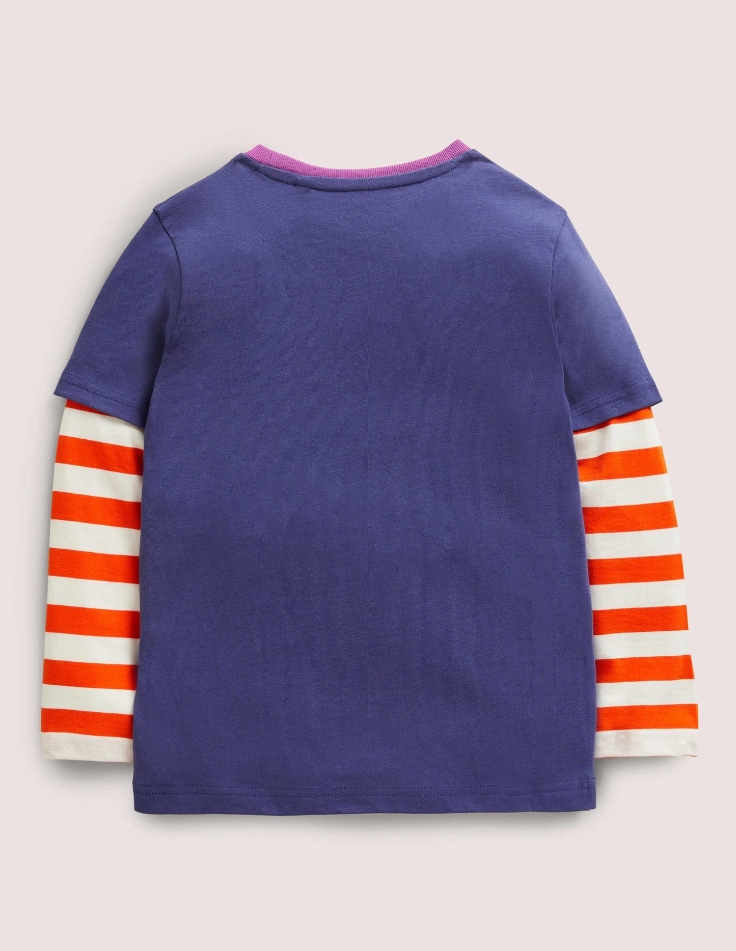 Halloween Double Layer T-shirt-Navy/Ivory Meerkat