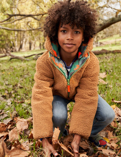 Autumn Leaf Reversible Teddy Puffer Jacket-Rosemary Autumn Leaf Camo-6