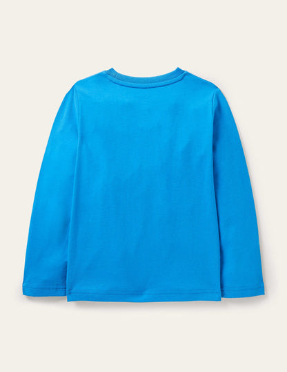 Educational T-shirt-Moroccan Blue Dump Truck-2