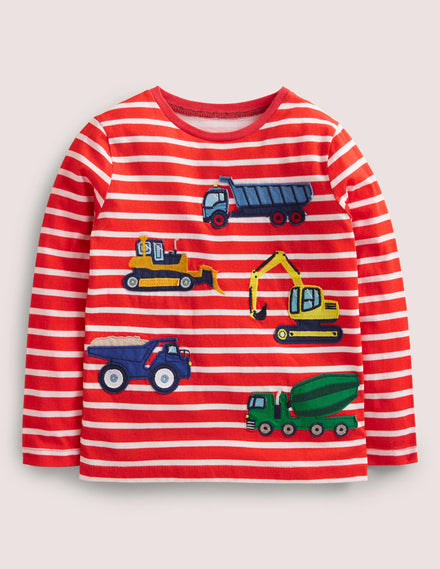 Appliqué Breton-Strawberry Tart Red Trucks