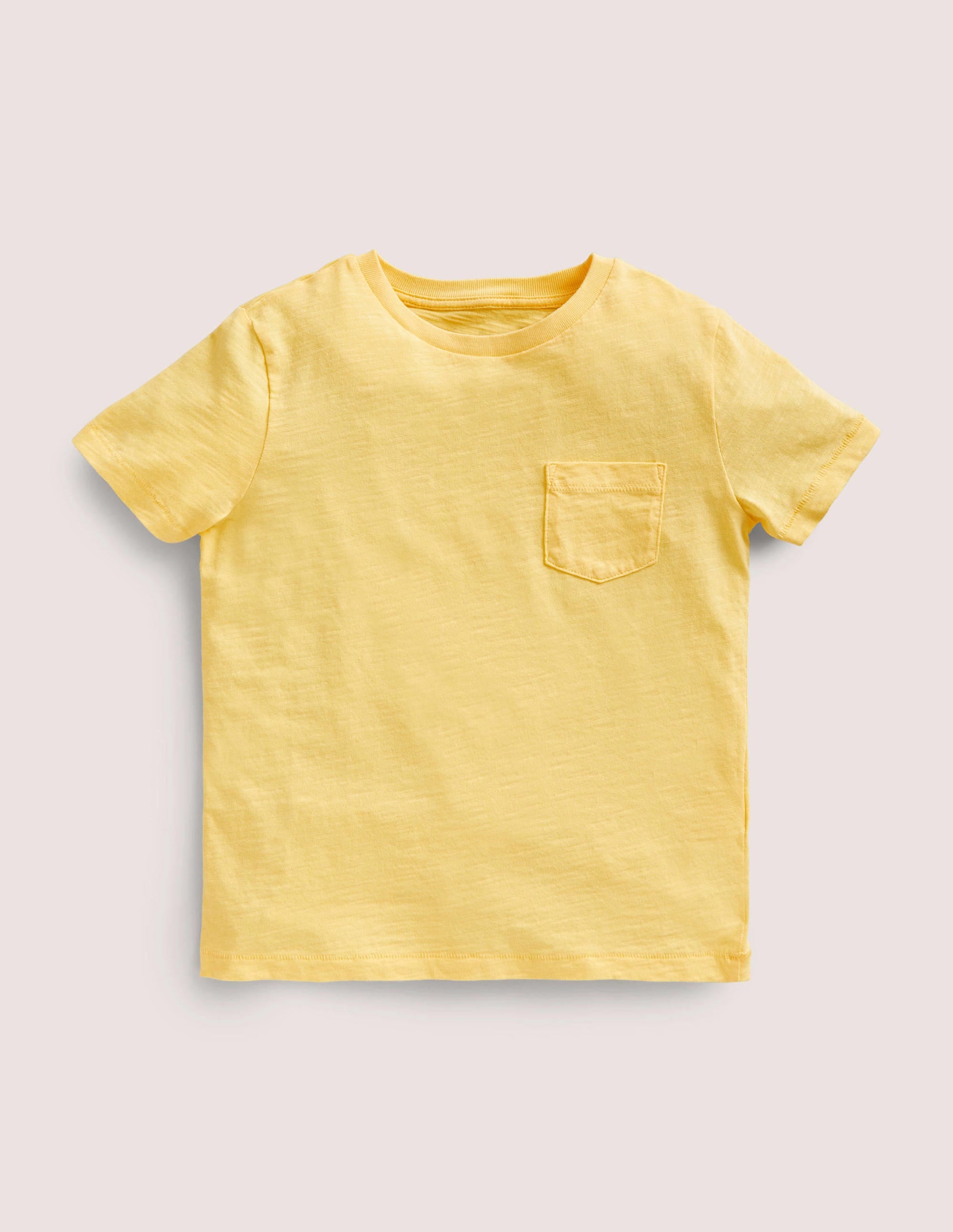 Striped Washed Slub T-shirt-Sun Bleach Yellow - Image 1
