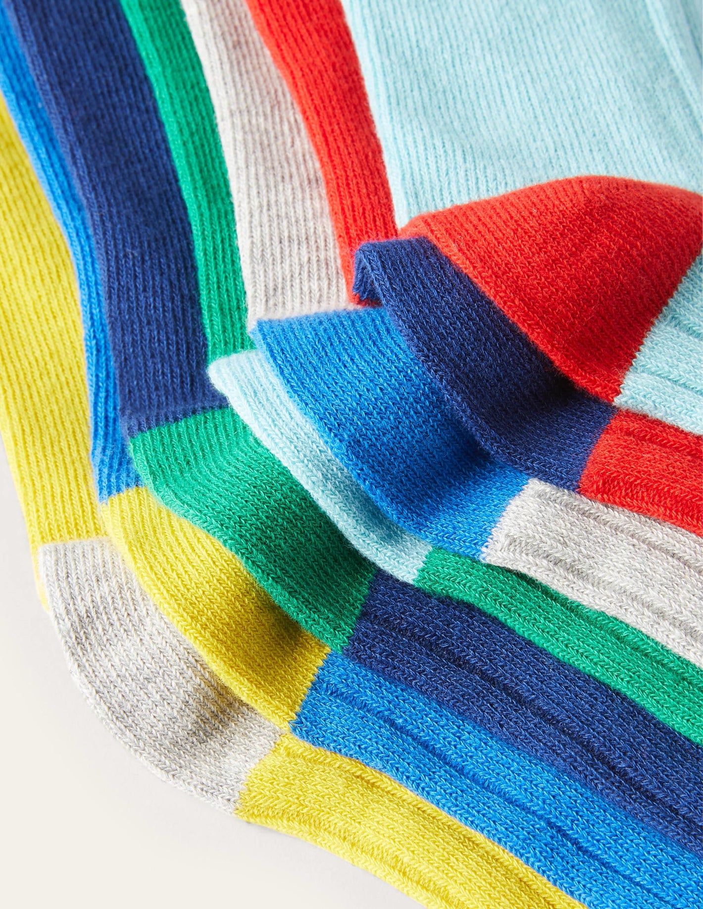 Ribbed Socks 7 Pack-Multi