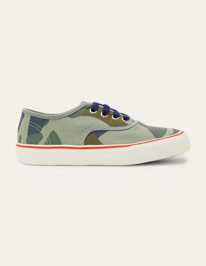 Canvas Low Tops-Green Camo-2