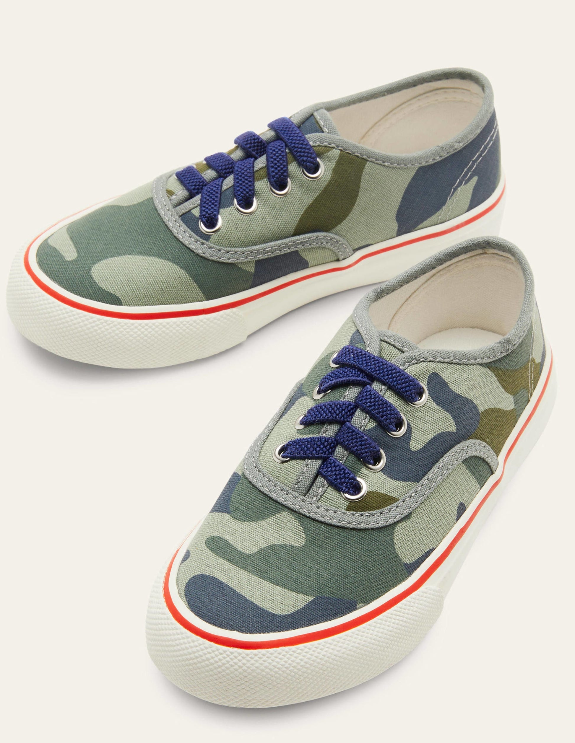 Canvas Low Tops-Green Camo-1