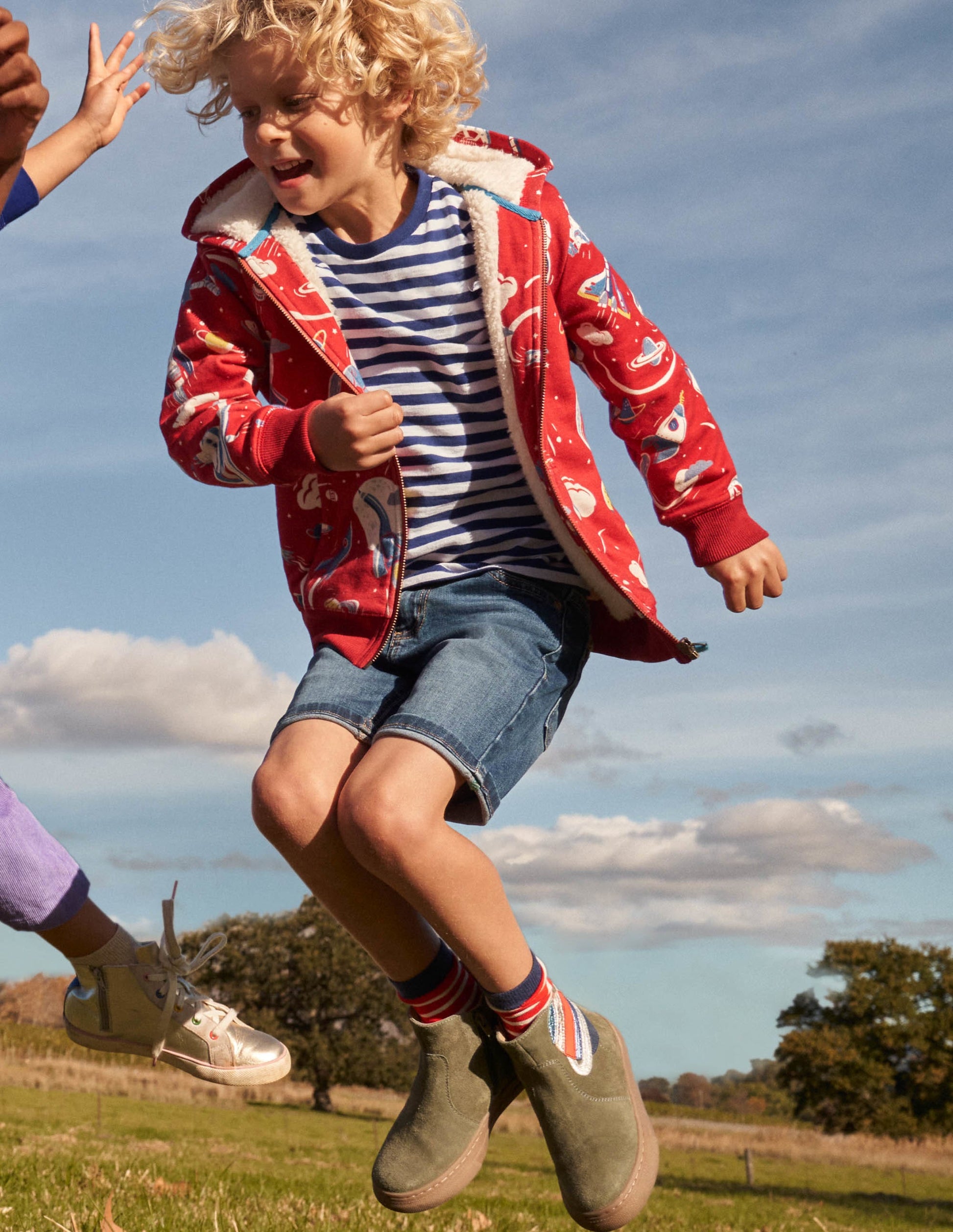 Suede Appliqué Boots-Khaki Planet-4