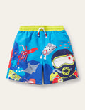 Swim Shorts-Moroccan Blue, Deep Sea Diver