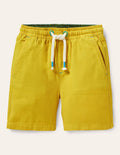 Pull-on Drawstring Shorts-Daffodil Yellow