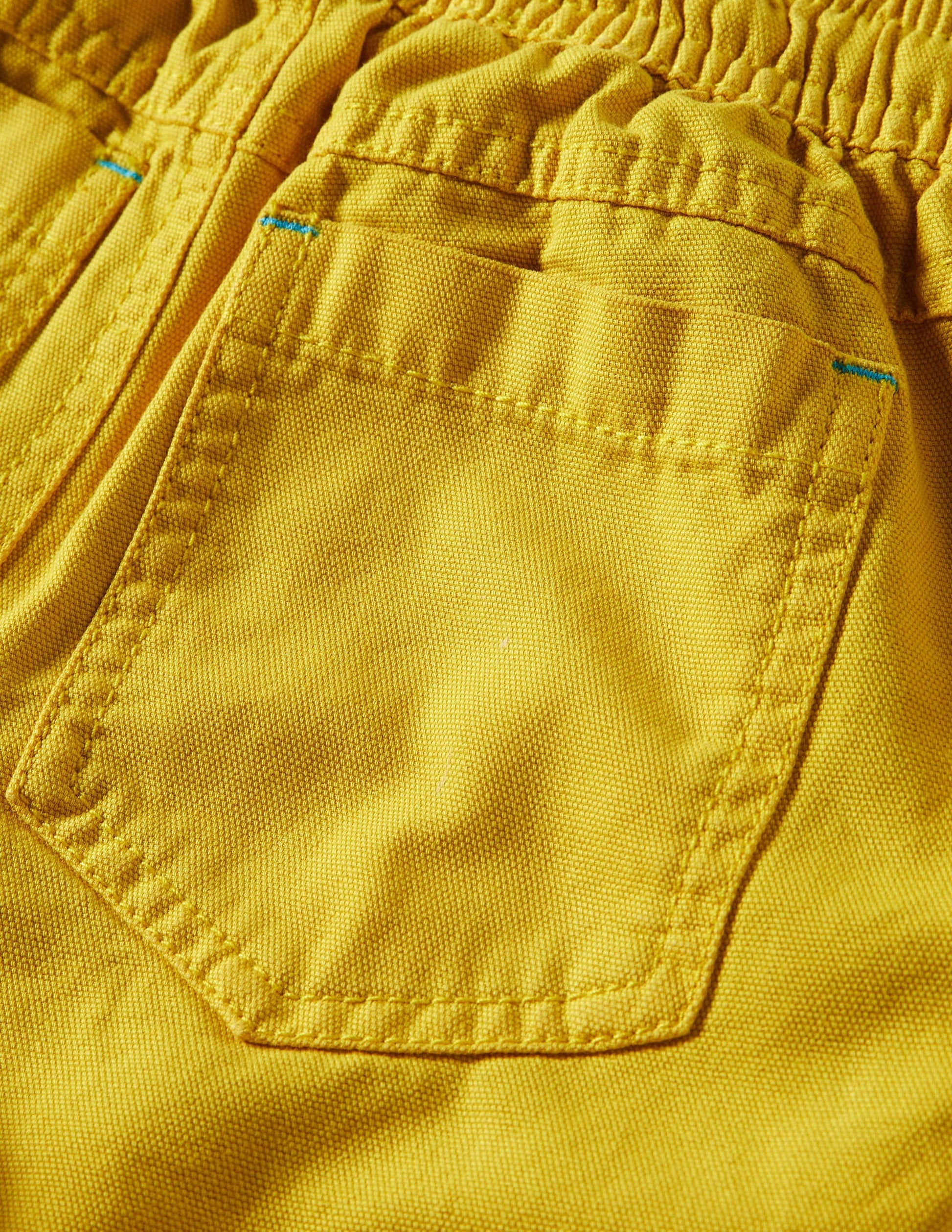 Pull-on Drawstring Shorts-Daffodil Yellow-3