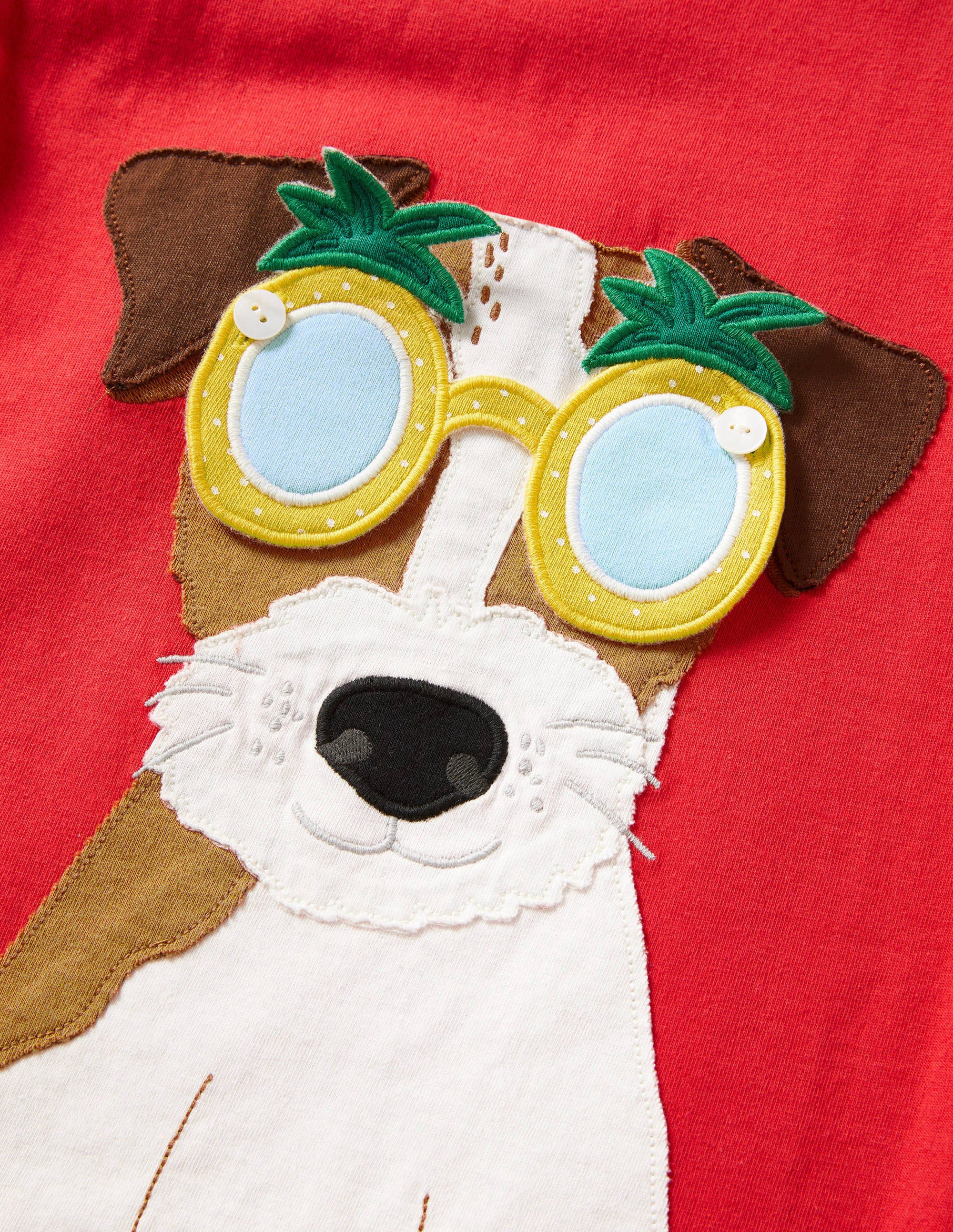 Stick-On Appliqué T-shirt-Strawberry Tart Red Sprout - Image 4