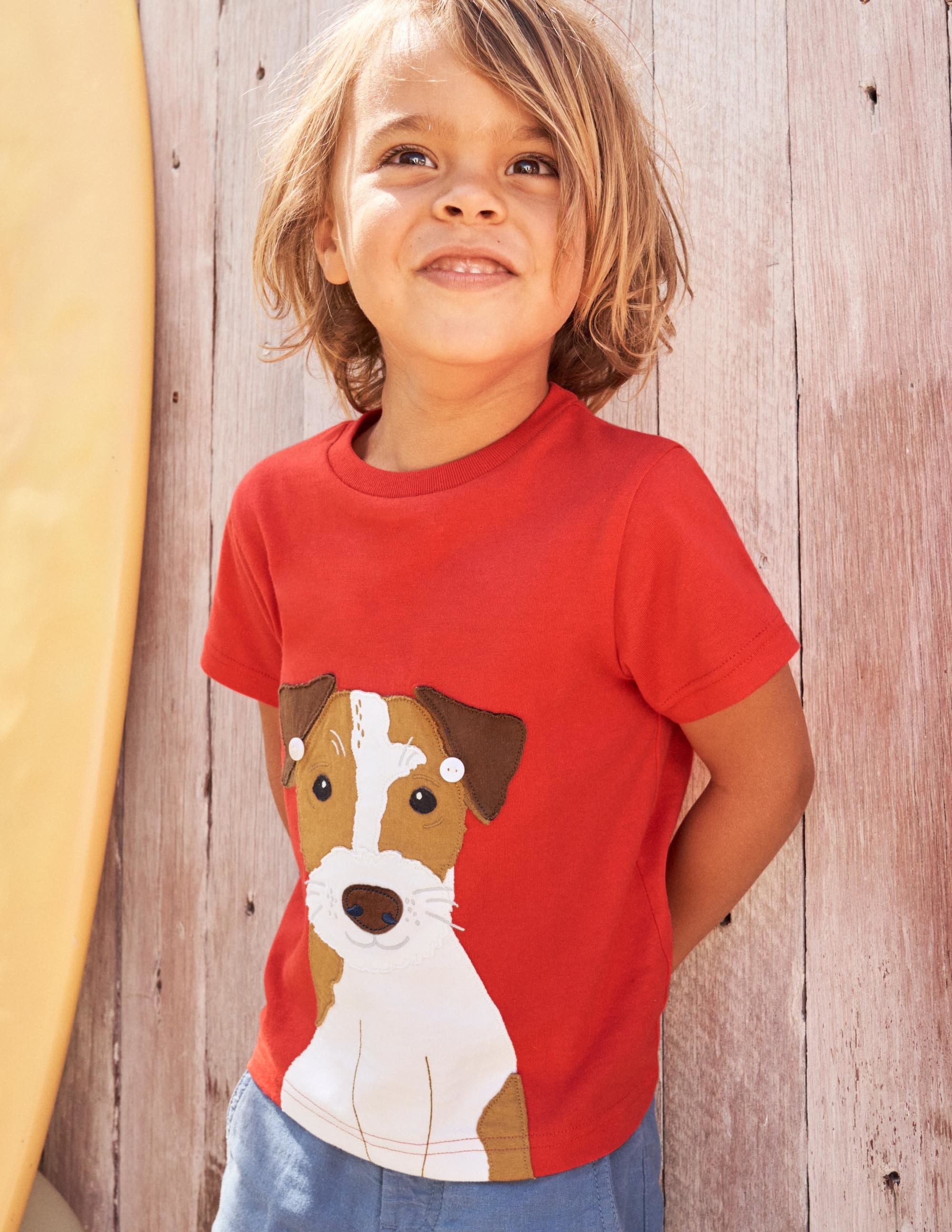 Stick-On Appliqué T-shirt-Strawberry Tart Red Sprout - Image 9