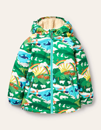 Cosy Sherpa-lined Anorak-Multi Shetland Sunrise-1