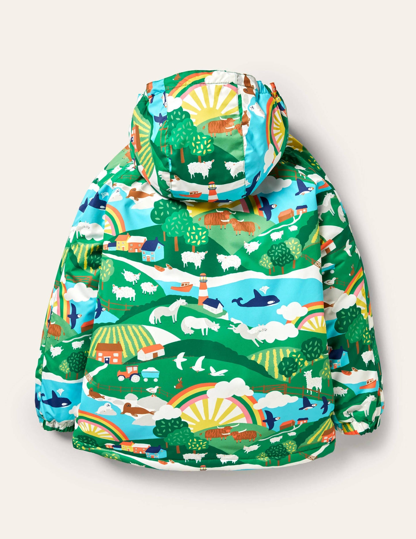 Cosy Sherpa-lined Anorak-Multi Shetland Sunrise