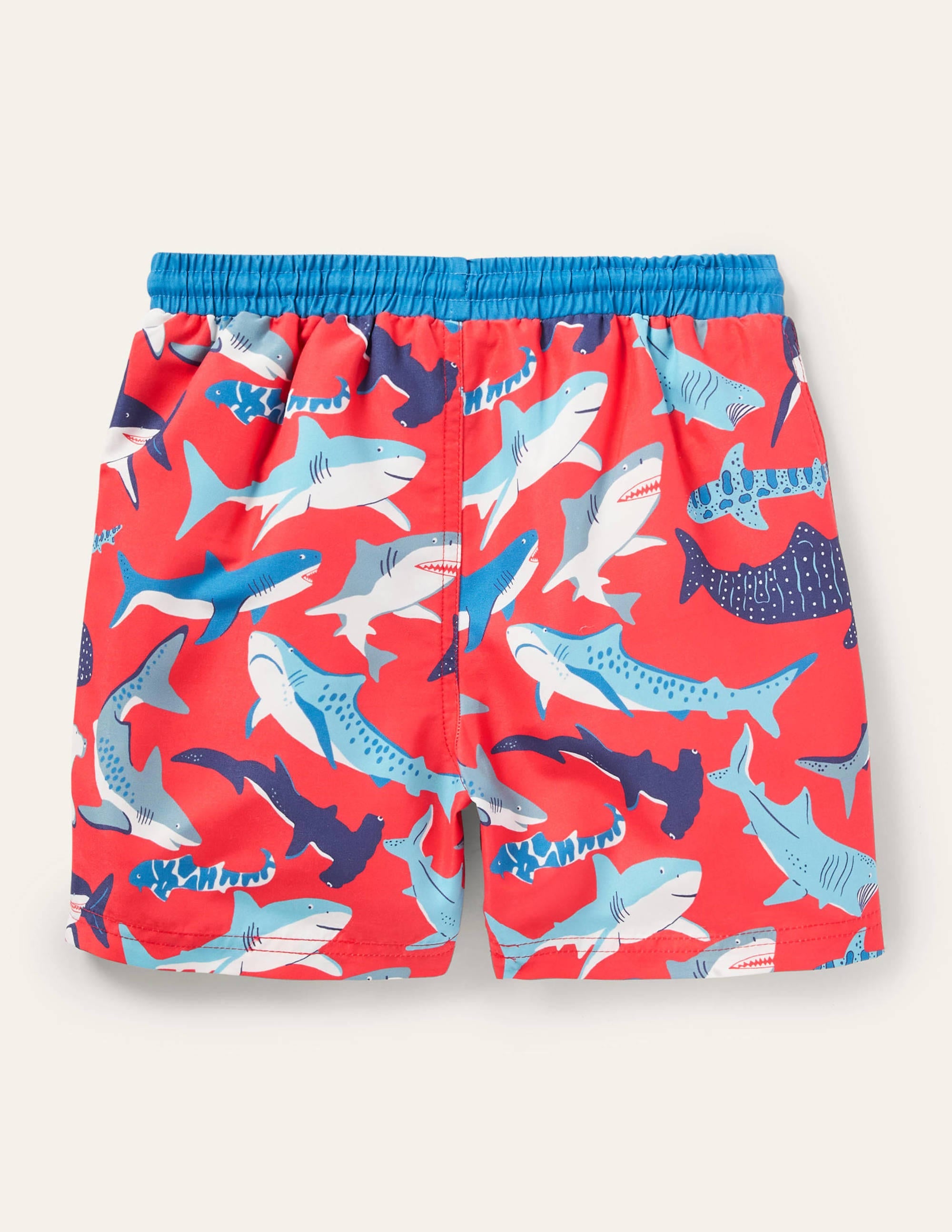 Swim Shorts-Soft Red Sharks - Image 2